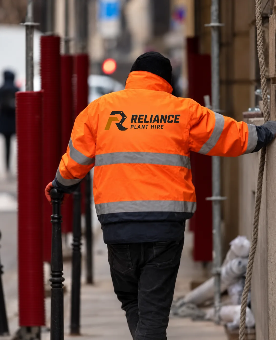 Reliance Plant Hire hi-vis workwear
