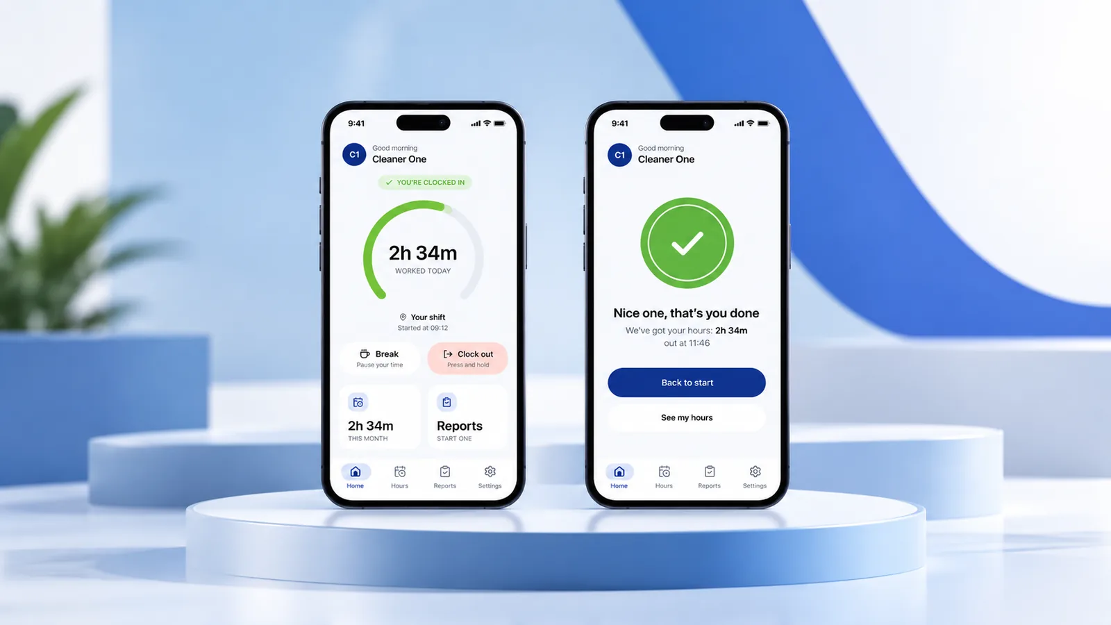 VClear software dashboard